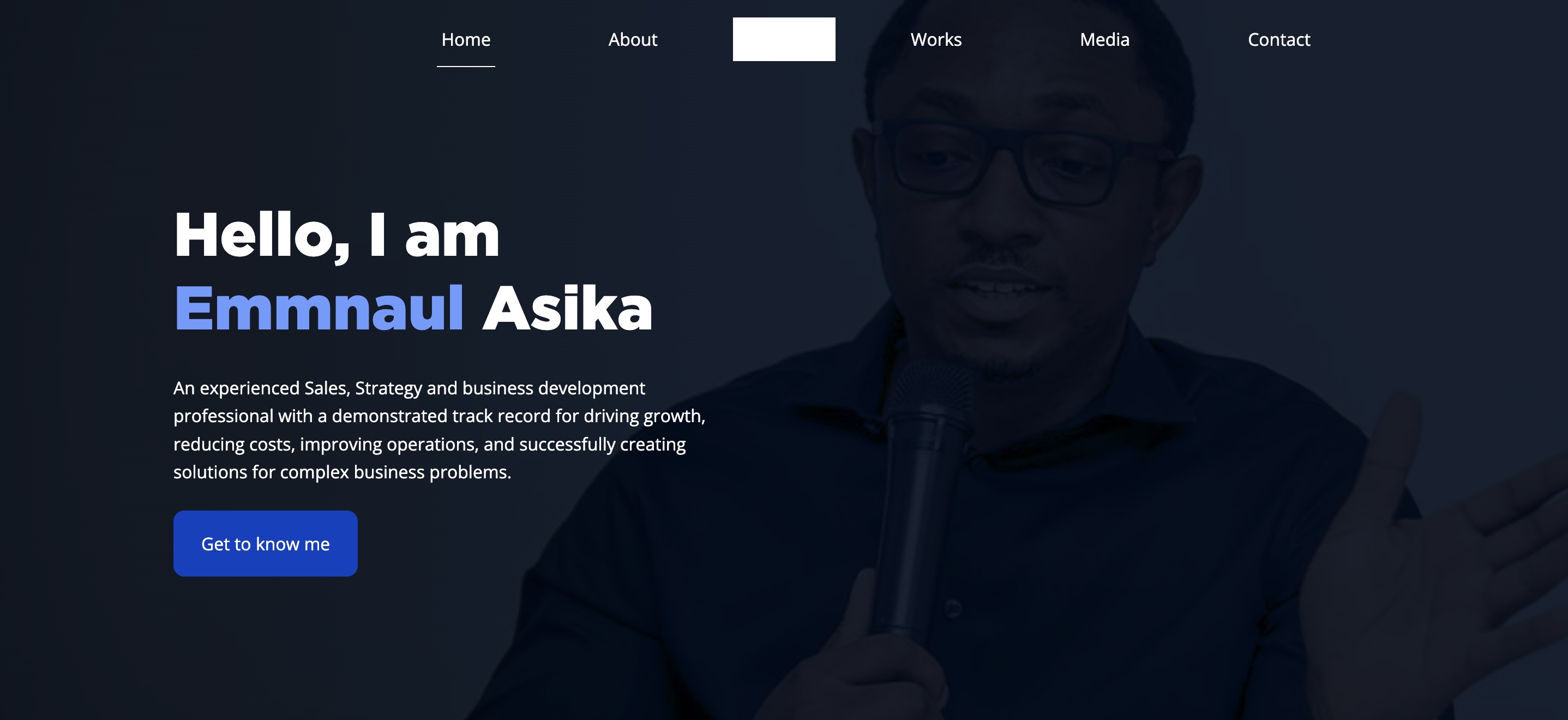 image of Manny Asika website